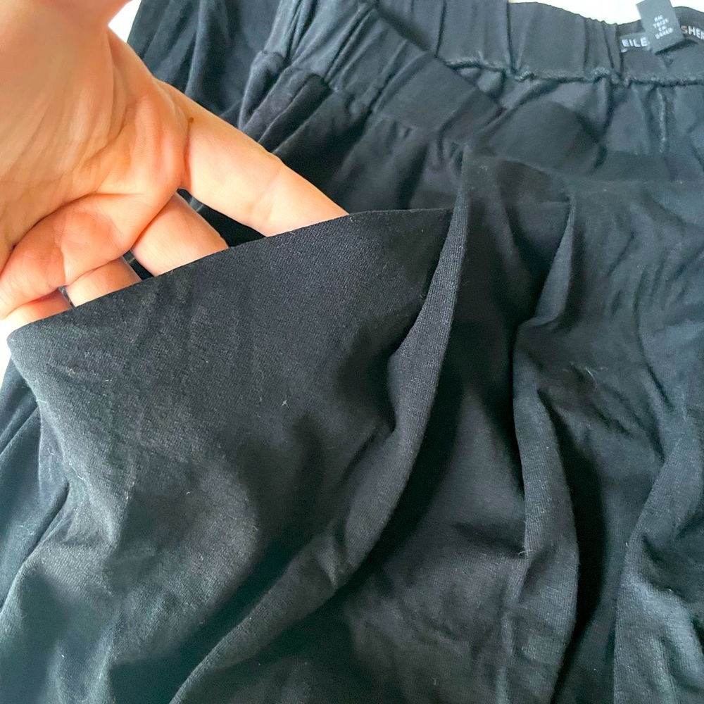 Eileen Fisher black loose pants